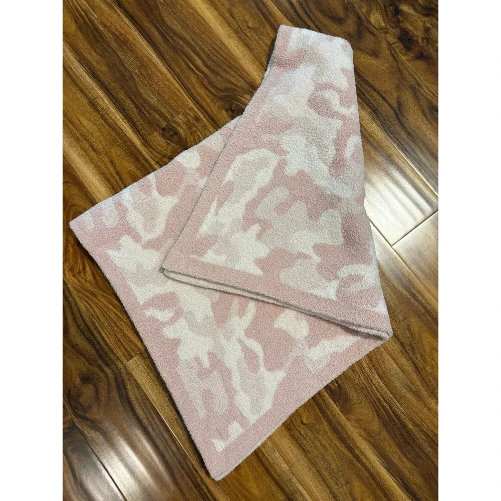 Barefoot Dreams CozyChic Baby Blanket, Dusty Rose Camo